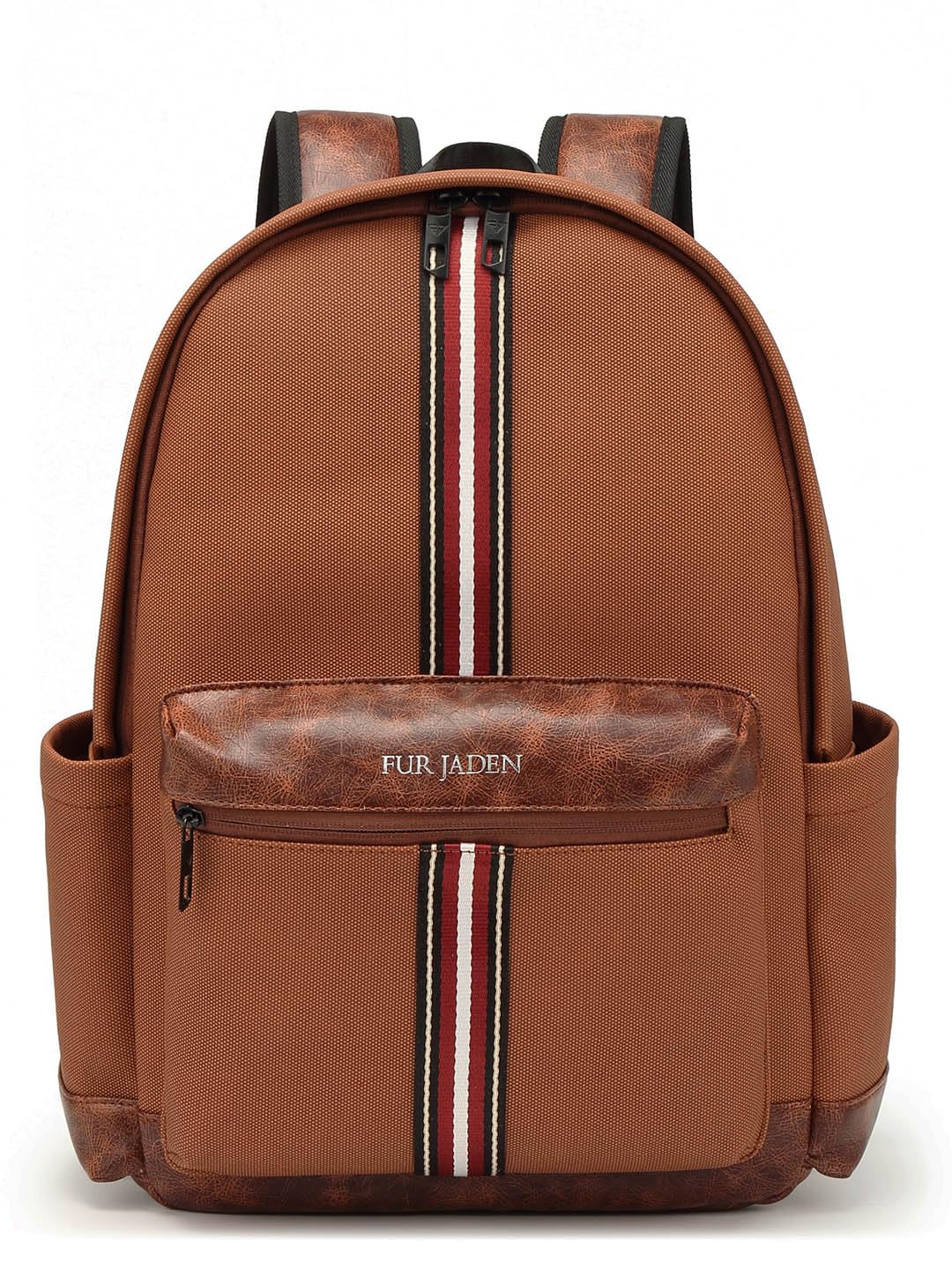 Fur jaden vegan leather stylish 15.6 Inch laptop backpack travel weekender bagfor men women