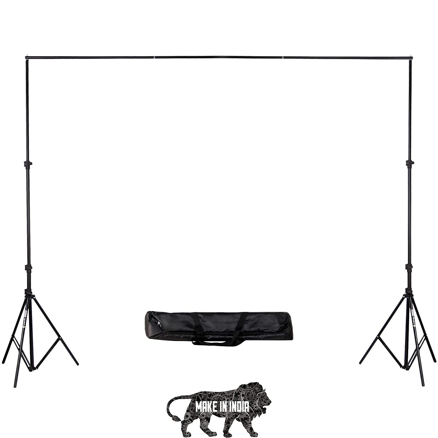 Hiffin® studio background stand kit (9ft x 9ft) for backdrop photography andvideography, height adjustable, portable and foldable stand kit with carry bag
