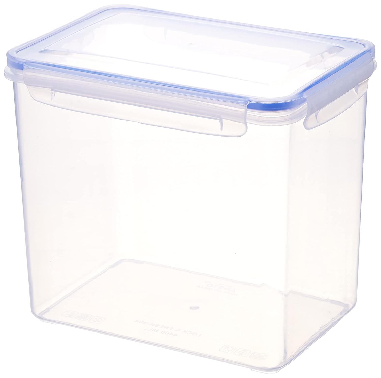 Aristo lock & fresh 304 plastic storage container for storing grains, pulses,rice, wheat etc – 4400 ml, transparent clear, large (lock&fresh304) (22 x 15.5 X19cm)